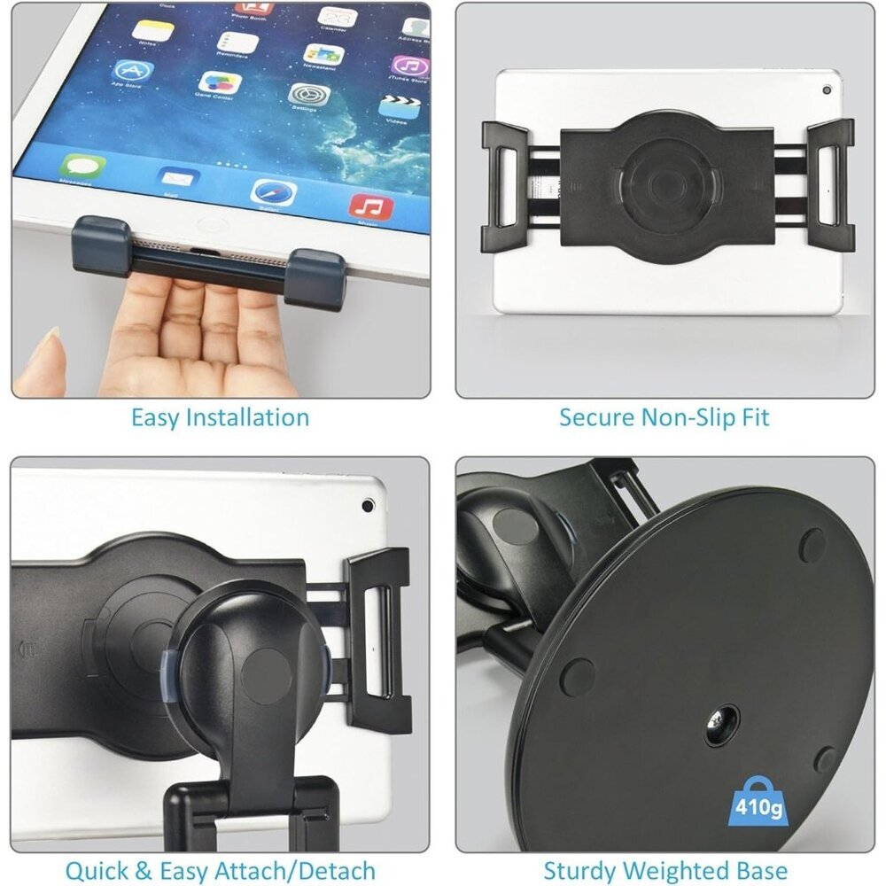 Universal Tablet / iPad Holder Adjustable 360° Swivel Desk Stand - Picture 3 of 7